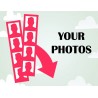 DE3400 - DECAL STRIP 1 BOTTOM LEFT LATERAL (PRINTER) DECAL (30x23 cm - Inch 9,10x11x80)