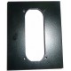 ME0004 - COIN ACCEPTOR METAL PLATE (12,1x15,2 cm - Inch 4,76x5,98) (BLACK)