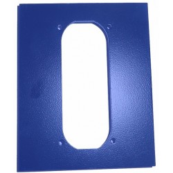 ME0014 - COIN ACCEPTOR METAL PLATE (12,1x15,2 cm - Inch 4,76x5,98) (BLUE)
