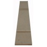 WO3800 - WOOD UPRIGHT PC 2 BASE. MEGA (RAW) (84,7x13 cm - Inch 33,34x5,11)