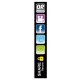 DE3603 - DECAL. Top Right Lateral Social Networks (8x50 cm - Inch 3.1x 19.7)