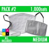 1000 SETS of MASKS. MEDIUM. PACK 2