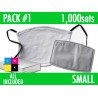 1000 SETS of MASKS. SMALL. PACK 1